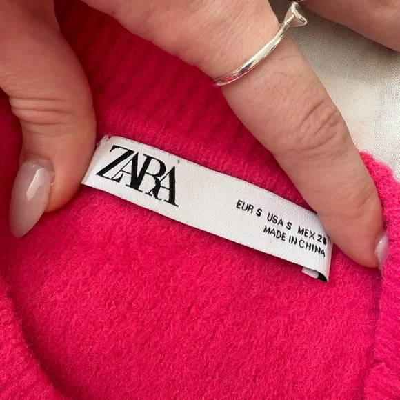 Zara Hot Pink Soft Sweater - Picture 2 of 2